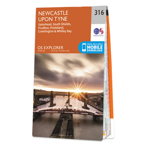 316  Explorer Map - Newcastle Upon Tyne