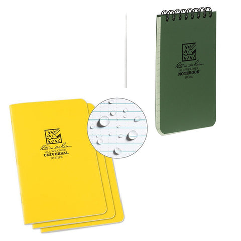 Waterproof notepads