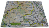 Tea Towel with map on of Northumberland National Par