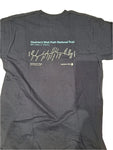 Navy Blue T-shirt showing route of Hadrian's Wall Path
