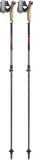 Leki Instructor Lite Nordic walking poles in Dark Anthracite, Silver Grey and Bright Red with aluminium and carbon construction