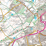 307  Explorer Map - Consett & Derwent Reservoir