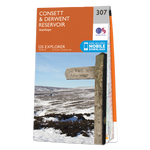 307  Explorer Map - Consett & Derwent Reservoir