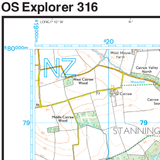 316  Explorer Map - Newcastle Upon Tyne