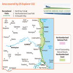 332 Explorer Map - Alnwick & Amble