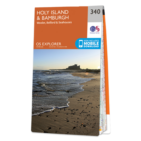 340 Explorer Map - Holy Island & Bamburgh