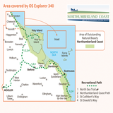 340 Explorer Map - Holy Island & Bamburgh