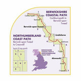 Harvey Maps - Northumberland Coast Path & Berwickshire Coastal Path