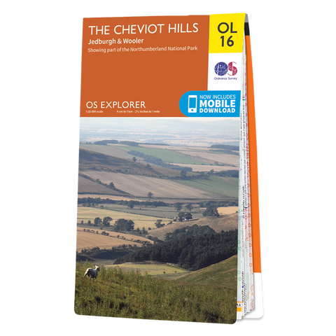 OL16 Explorer Map - The Cheviot Hills