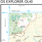 OL43 Hadrians Wall Map