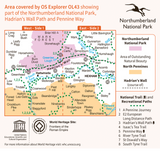 OL43 Hadrians Wall Map