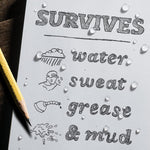 Rite in the Rain Top Spiral Waterproof Notebooks 4" x 6" Black
