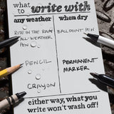 Rite in the Rain Top Spiral Waterproof Notebooks 4" x 6" Black