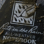 Rite in the Rain Top Spiral Waterproof Notebooks 4" x 6" Black