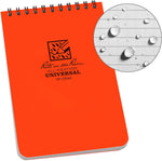 Rite in the Rain Top Spiral Waterproof Notebooks 4" x 6" Orange