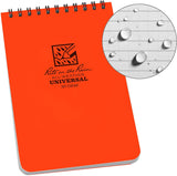Rite in the Rain Top Spiral Waterproof Notebooks 4" x 6" Orange