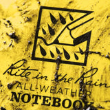 Rite in the Rain Top Spiral Waterproof Notebooks 4" x 6" Yellow