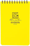 Rite in the Rain Top Spiral Waterproof Notebooks 4" x 6" Yellow